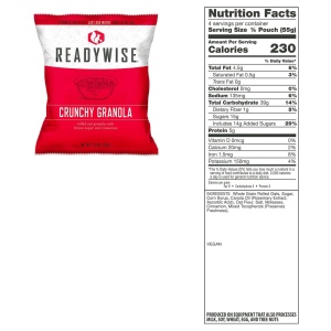 A bag of ReadyWise (formerly Wise Food Storage) 1 Year Kit for 4 People - 4320 Serving Package - 744 lbs - Includes 24 - 120 Serving Entree Buckets and 12 - 120 Serving Breakfast Buckets (SHIPS IN 1-2 WEEKS) corn tortilla chips on a white background.