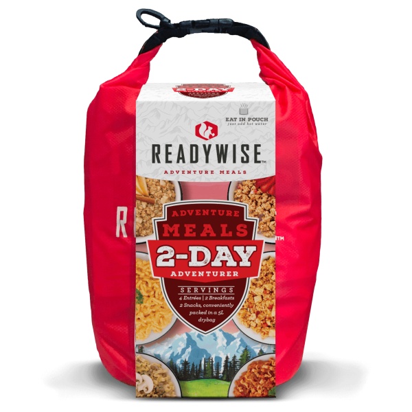 A bag of ReadyWise (formerly Wise Food Storage) 2 Day Adventure Bag (SHIPS IN 1-2 WEEKS) meals.