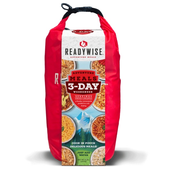 A ReadyWise (formerly Wise Food Storage) 3 Day Weekender Adventure Bag Bug Out Bag (SHIPS IN 1-2 WEEKS) for a 5 day camping trip.