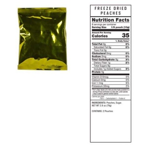 A package of ReadyWise (formerly Wise Food Storage) 720 Serving Freeze-Dried Fruit Bundle (SHIPS IN 1-2 WEEKS) with a label on it.