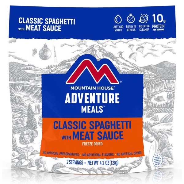 Mountain House Spaghetti with Meat Sauce Mylar Pouch - 2 Servings - (SHIPS IN 1-2 WEEKS)