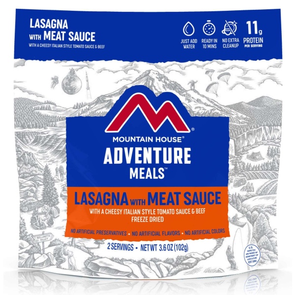 Mountain House Lasagna with Meat Sauce Pro Pack Mylar Pouch - 2 Servings - (SHIPS IN 1-2 WEEKS)