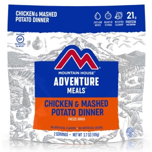 Mountain House Chicken with Mashed Potatoes Mylar Pouch - Gluten-Free - 2 Servings - (SHIPS IN 1-2 WEEKS) adventure meals chicken & mashed potato dinner.