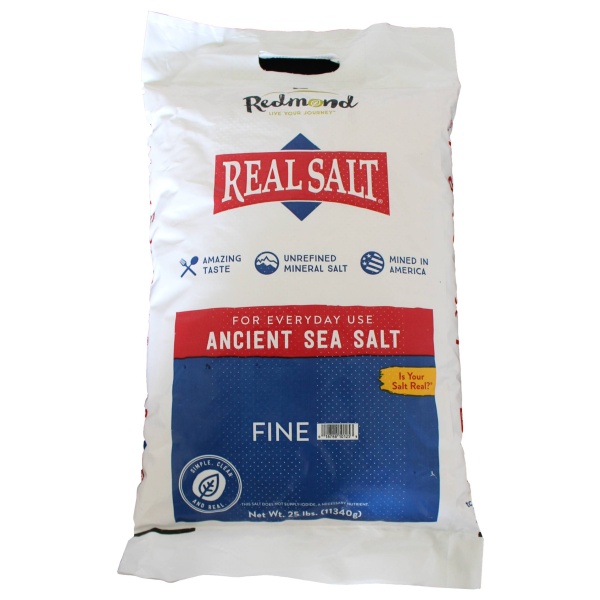 Rainy Day Foods Gluten-Free Non-GMO Real Salt 25 lbs Bag - 8099 Servings - (SHIPS IN 5-10 WEEKS) ancient sea salt fine.