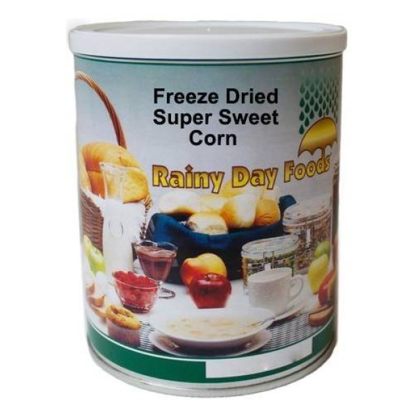 Rainy Day Foods Freeze-Dried Super Sweet Corn can.