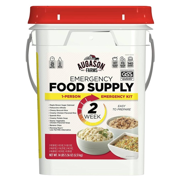 Hudson's Augason Farms emergency food supply kit.