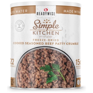 Simple Kitchen Cooked Beef Patty.