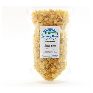 Harmony House Dried Corn (5 oz) bag on a white background.