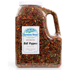 Keywords: bell peppers, white background.
