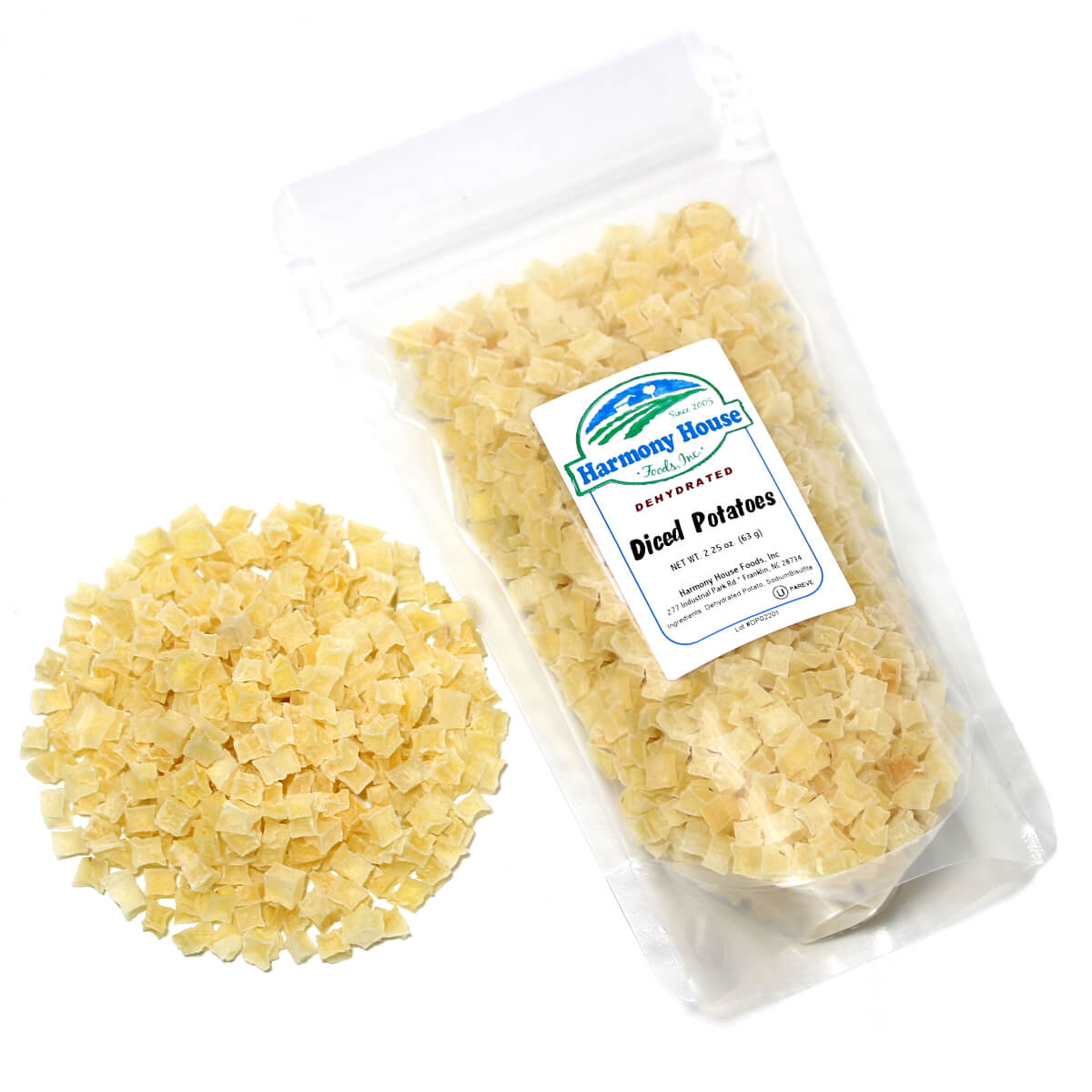 thumbnail image 2 of Harmony House Foods Dehydrated Diced Potatoes - Dried Potato Pieces, For Hash Browns, Stews... 2 of 10