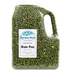 A gallon of green peas.