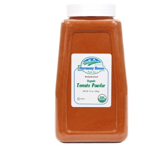 A jar of tomato powder.