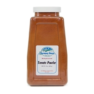 A jar of tomato powder.
