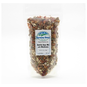 A bag of dried herbs and spices.