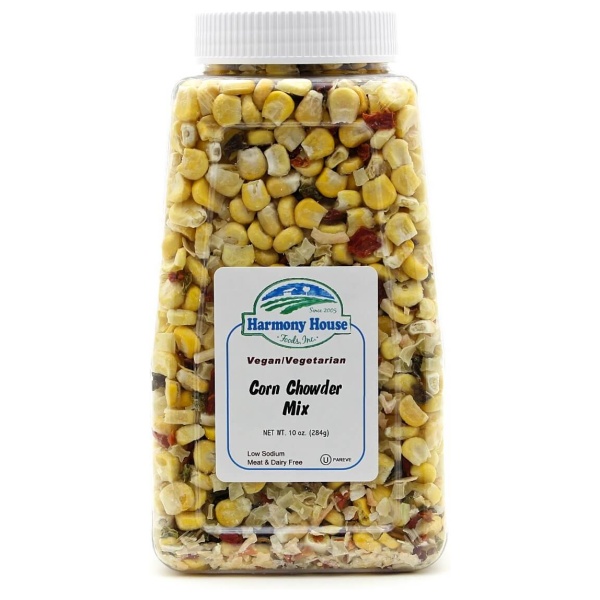 Keywords: Harmony House Corn Chowder Mix, white background