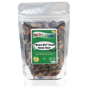 Harmony House Mama Mia Italian Vegetable Soup bag on a white background.