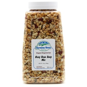 A jar of granola on a white background.