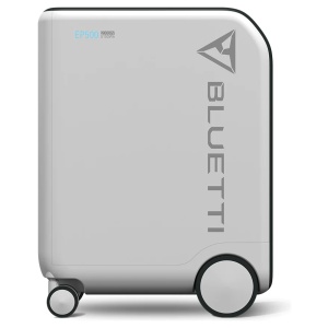 The bluetti is a small suitcase for emergency food storage.