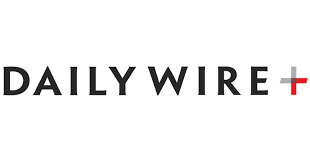 The daily wire logo on a white background showcases the importance of emergency food storage.