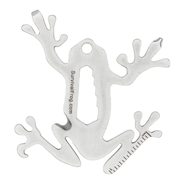 A Frog & Co frog-shaped key ring on a white background.